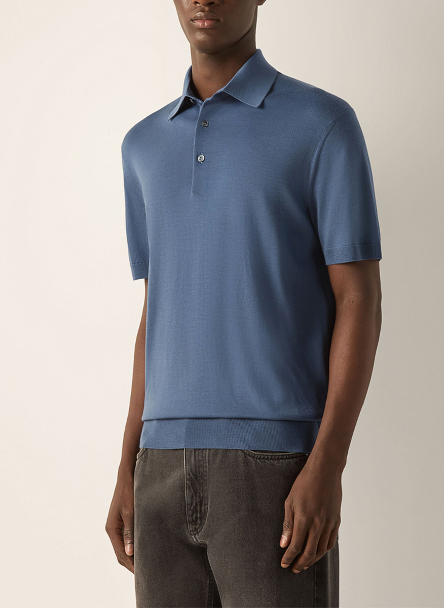 Полошърт от фино плетиво Zegna