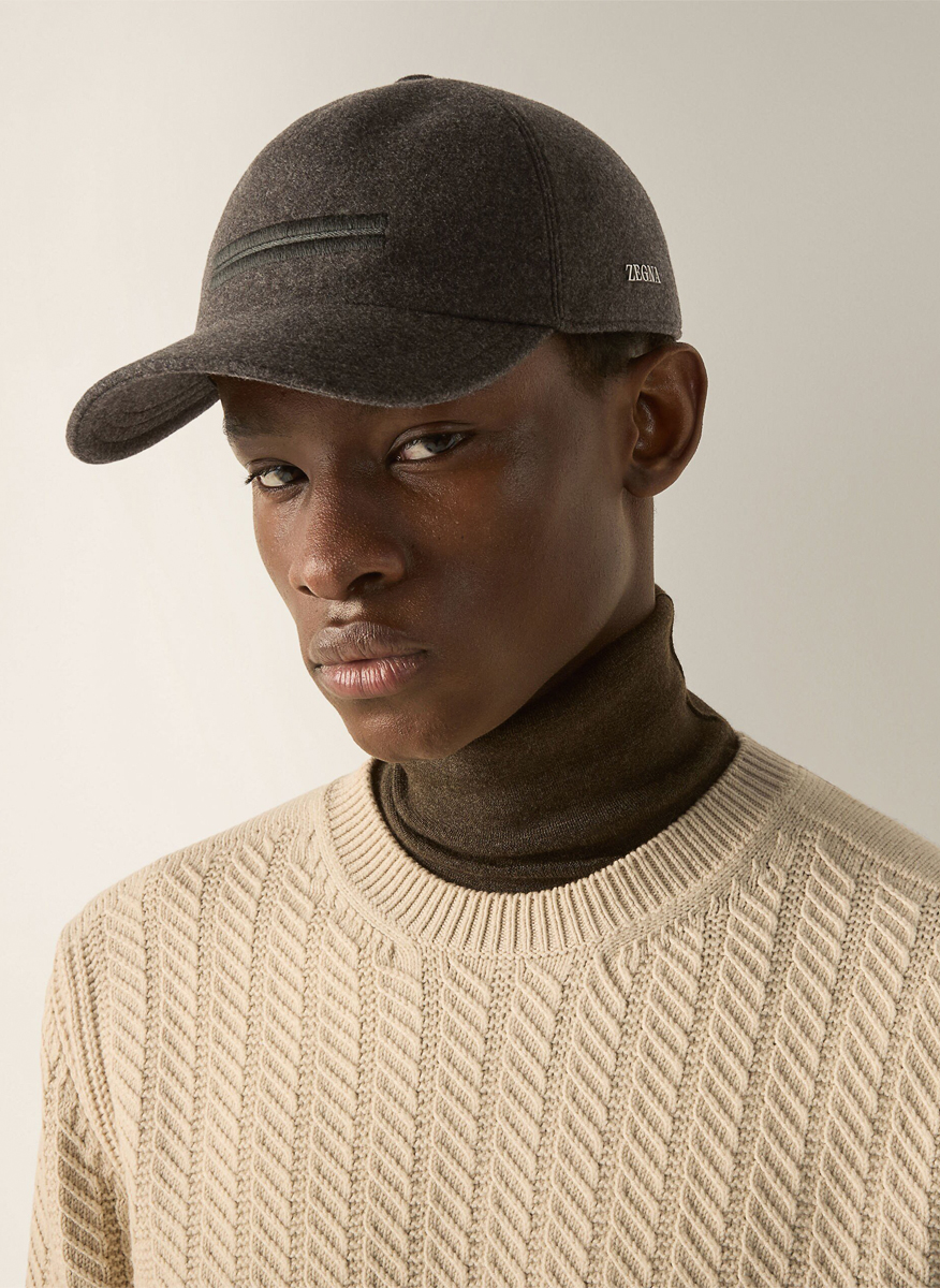 Бейзболна шапка от кашмир Zegna