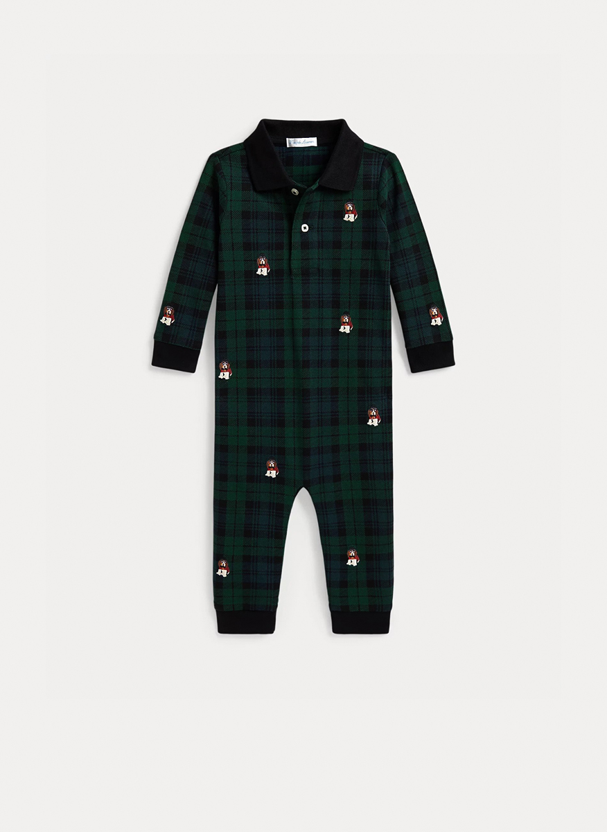 Ralph Lauren Kids romper with embroided details1