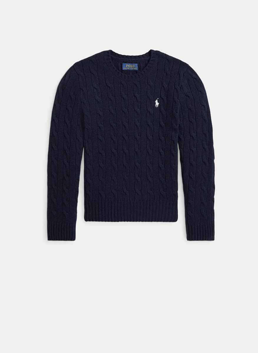 Ralph Lauren Kids 7-14 sweater with embroidery1