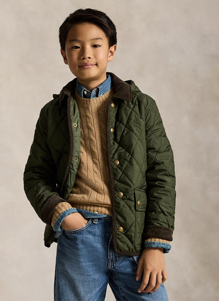 Ralph Lauren Kids 6-14 quilted jacket
