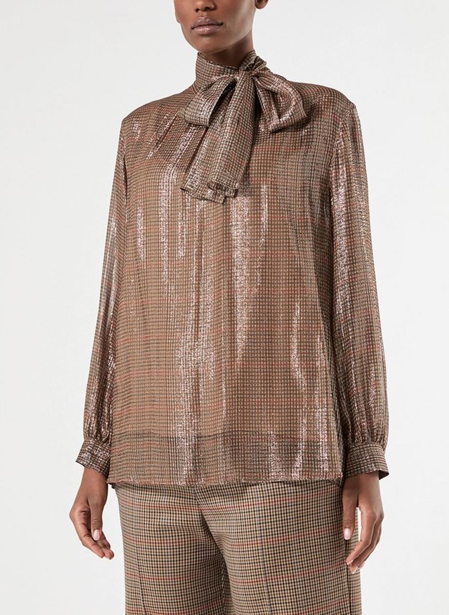 Marina Rinaldi Mrnlusso sheer georgette shirt