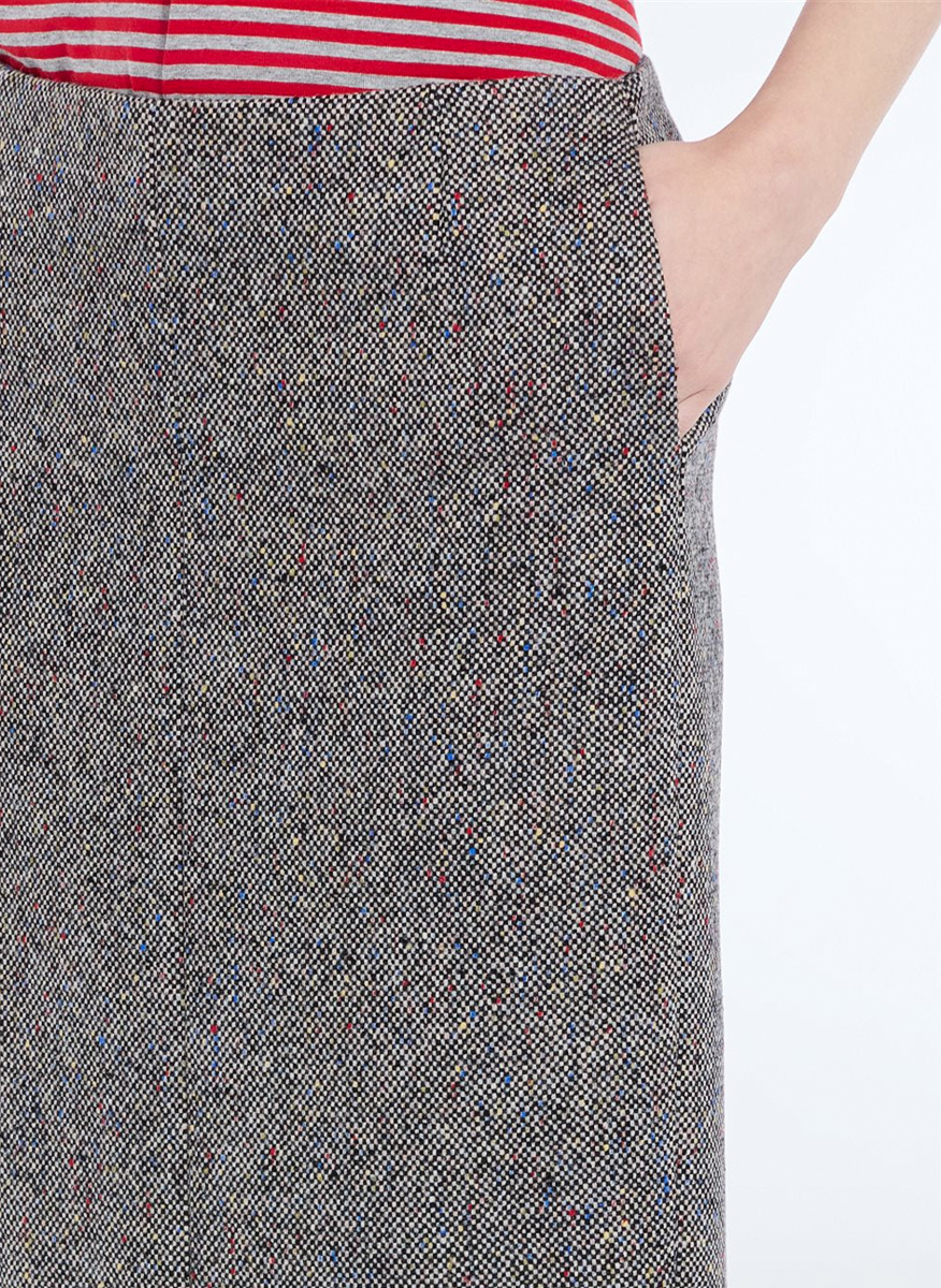 No21 tweed midi skirt