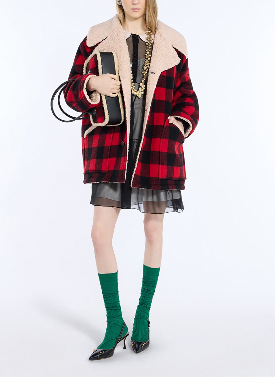 No21 plaid wool jacket