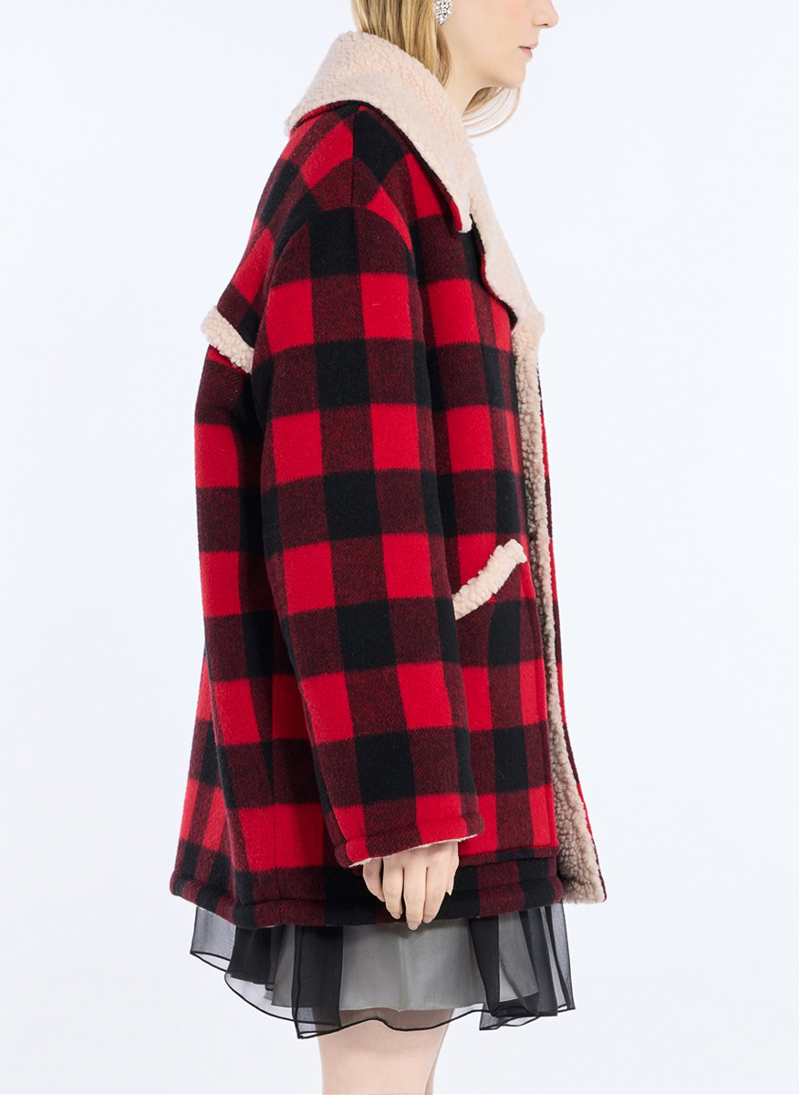 No21 plaid wool jacket