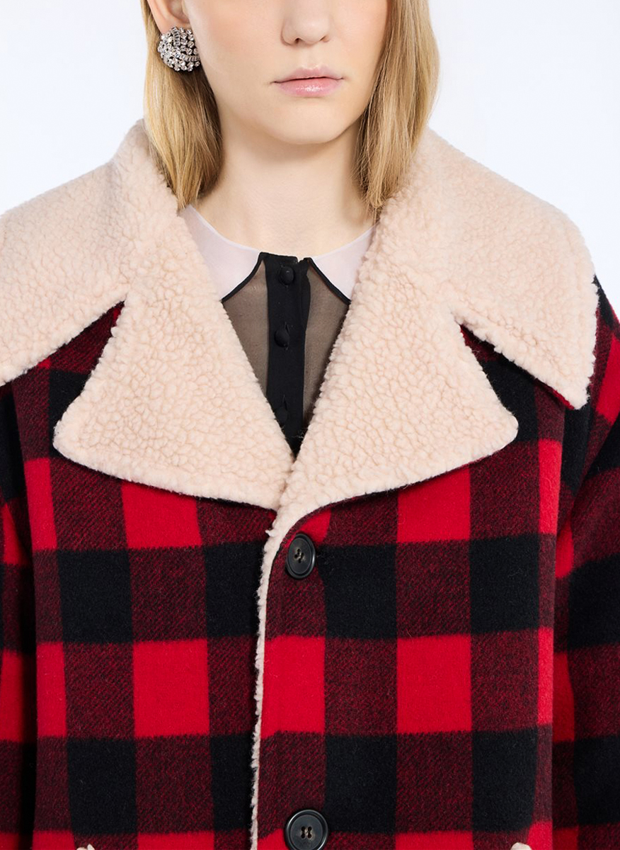 No21 plaid wool jacket