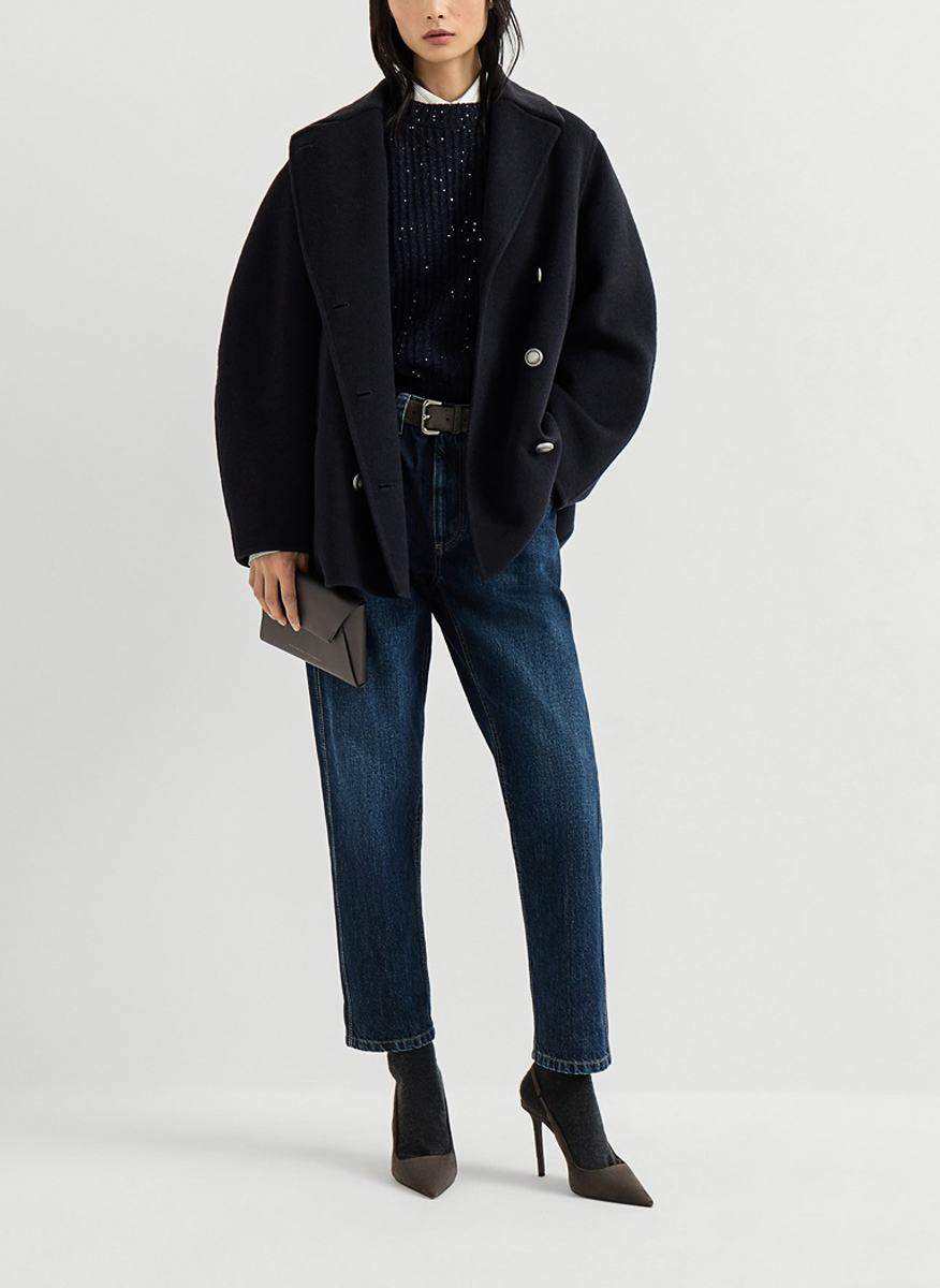 Деним с монили Brunello Cucinelli