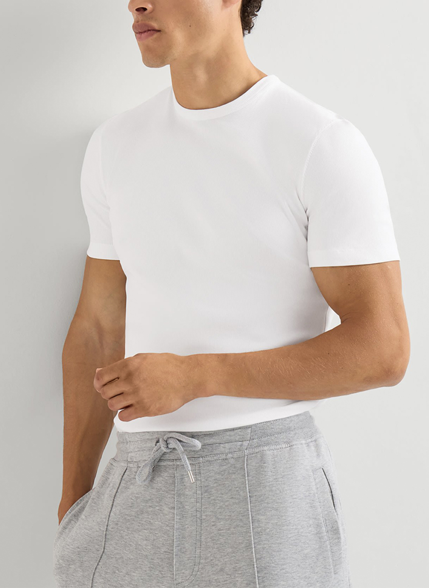 Brunello Cucinelli ribbed t-shirt