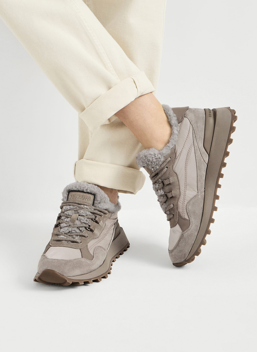 Brunello Cucinelli sneakers with shearling lining