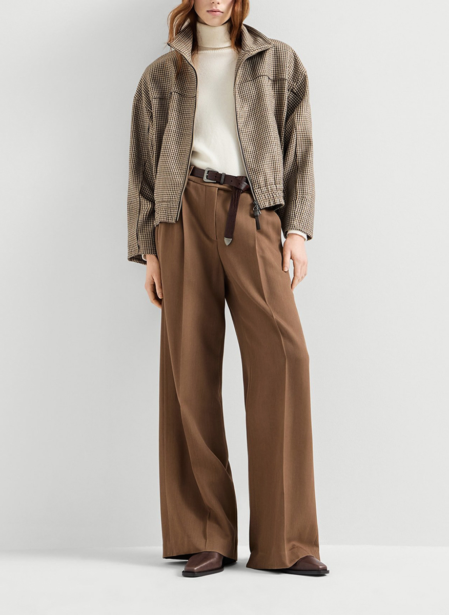Brunello Cucinelli leather boots with monili