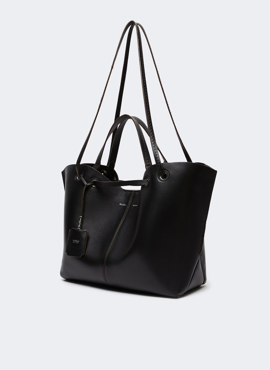 Чанта от естествена кожа Max Mara Mixeddoubles