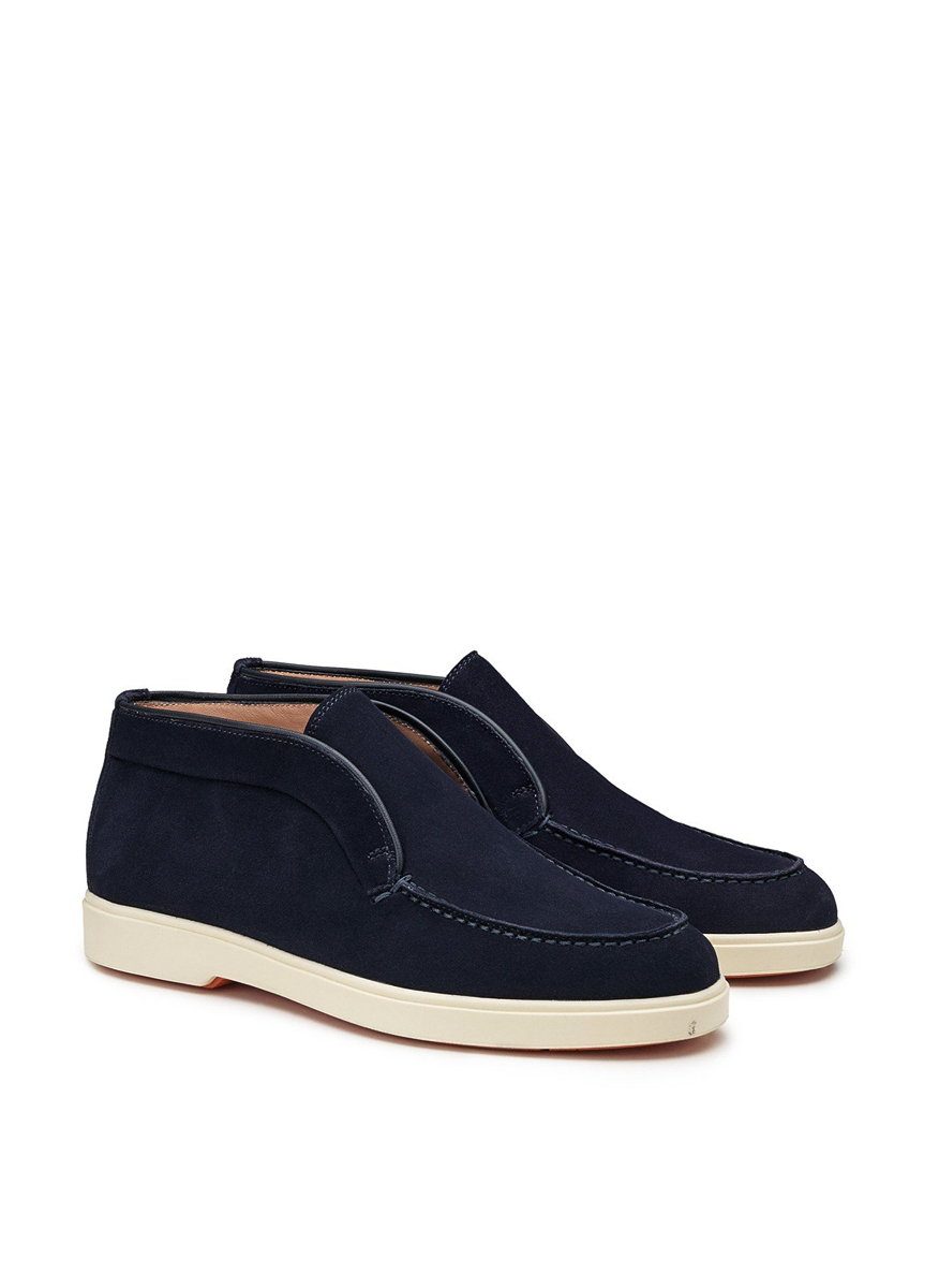 Велурени боти 'Slip-on style' Santoni