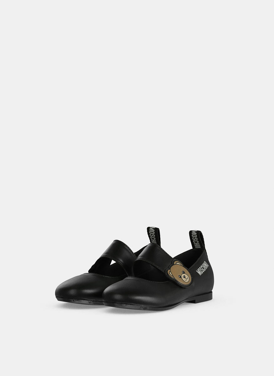 Moschino Kids ballet flats with logo