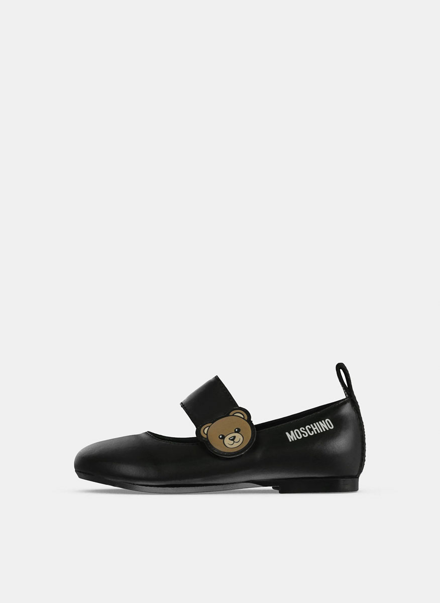 Moschino Kids ballet flats with logo