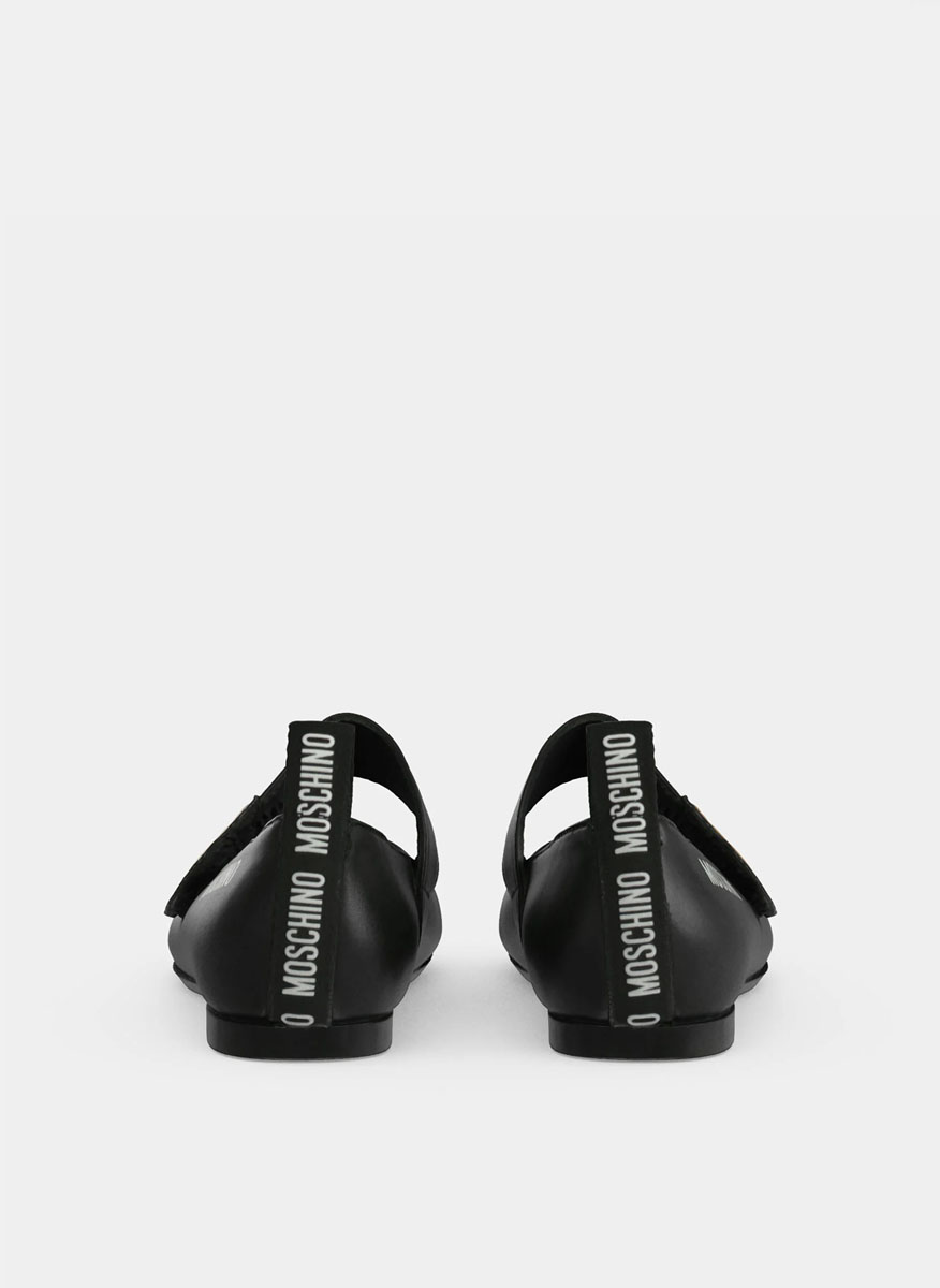 Moschino Kids ballet flats with logo