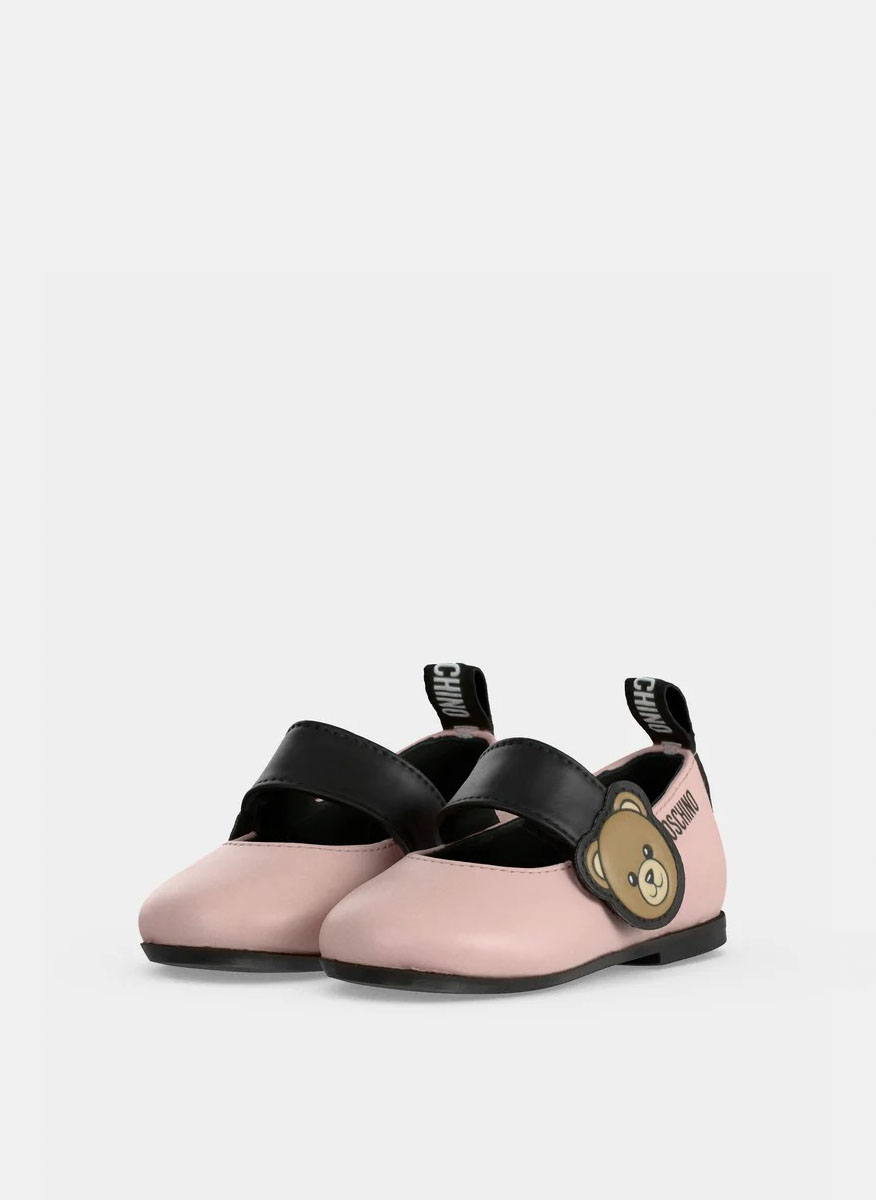 Moschino Kids ballet flats with logo
