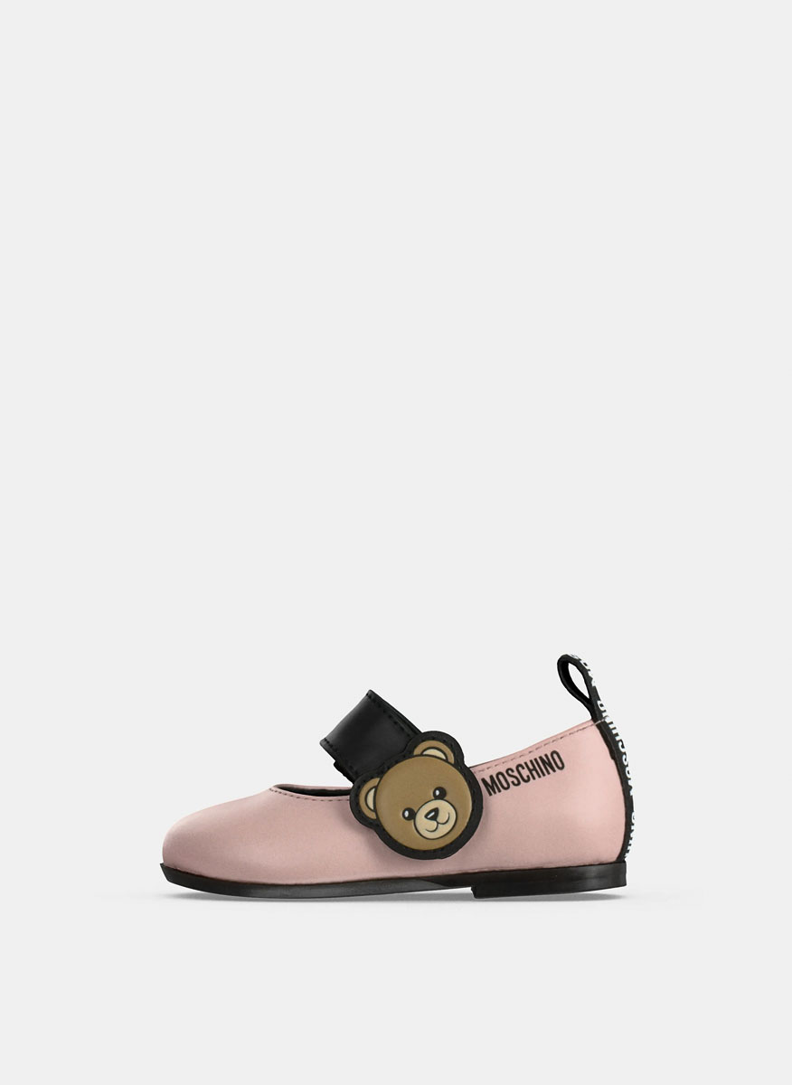Moschino Kids ballet flats with logo