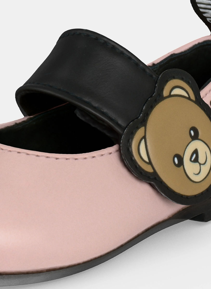 Moschino Kids ballet flats with logo