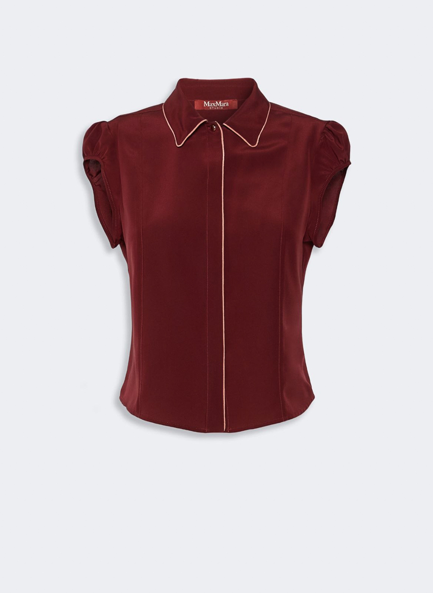 Max Mara Studio Mstskipper '40s-inspired' silk shirt