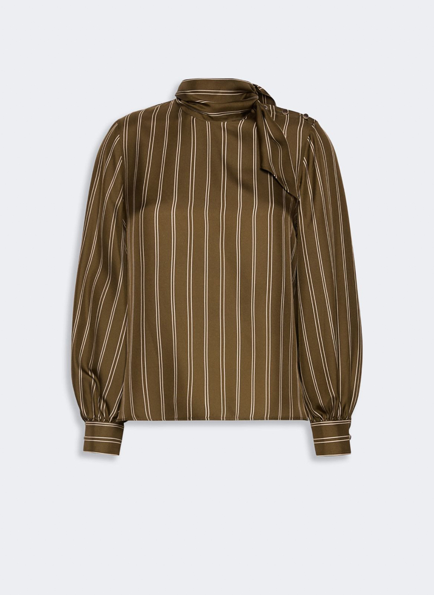 Max Mara Mxmbingo striped silk shirt
