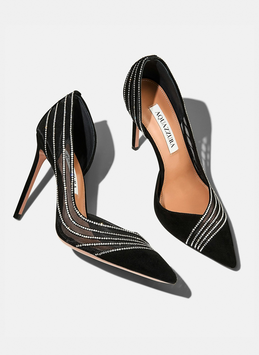 Велурени обувки на ток 'Dream Girl' Aquazzura