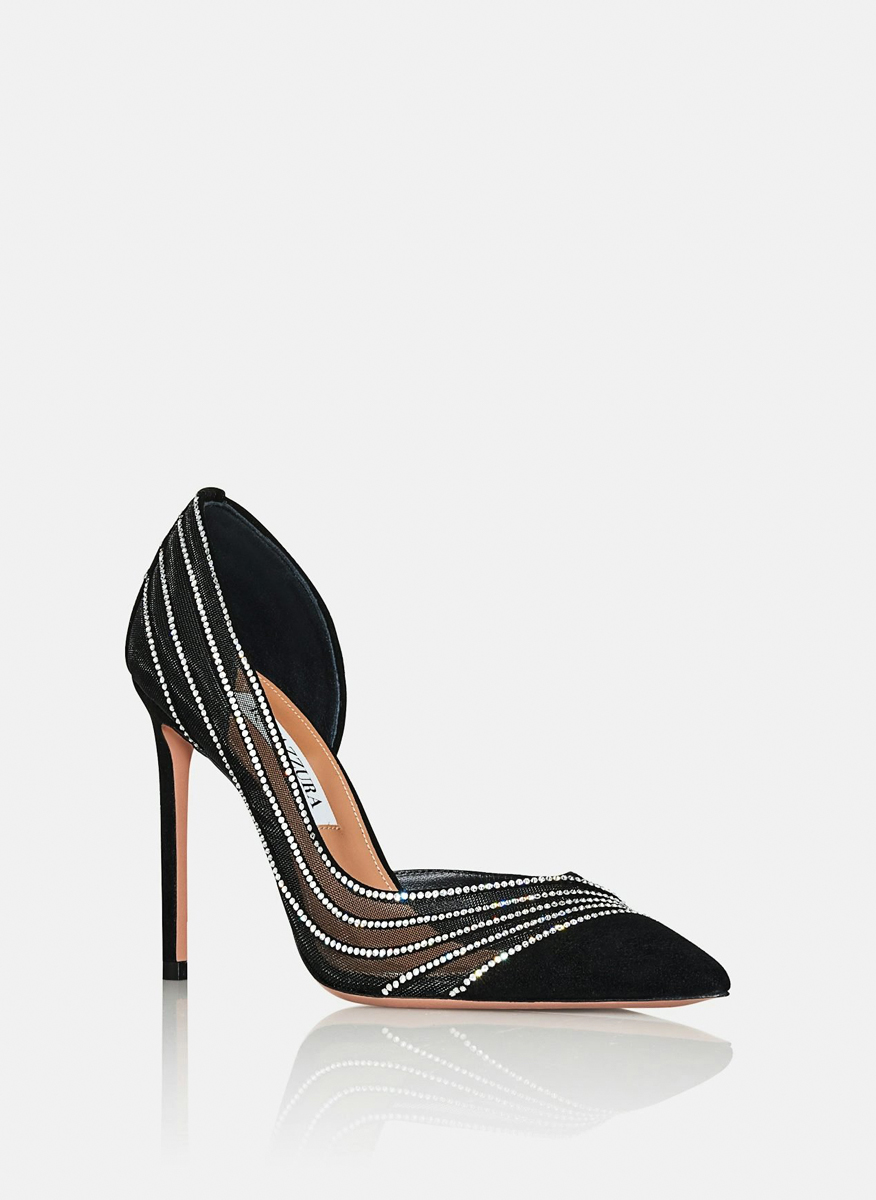 Велурени обувки на ток 'Dream Girl' Aquazzura