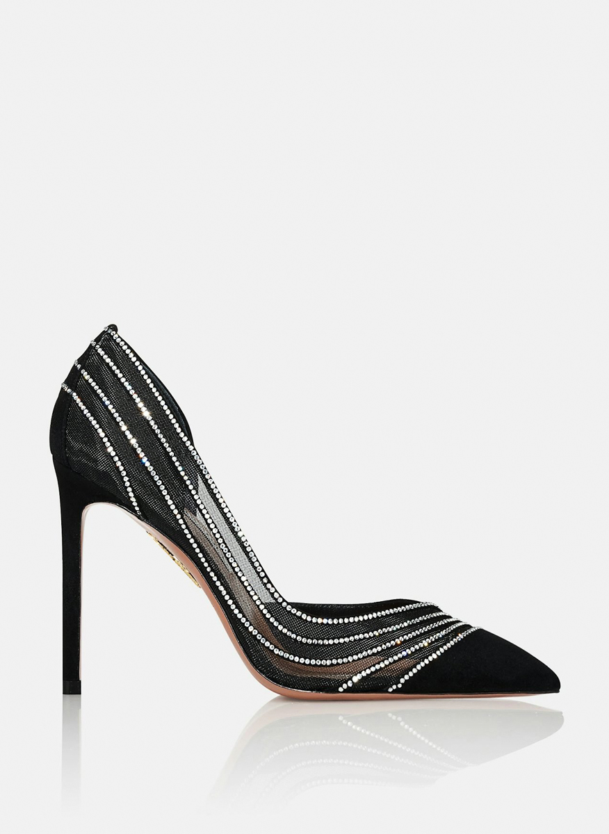 Велурени обувки на ток 'Dream Girl' Aquazzura