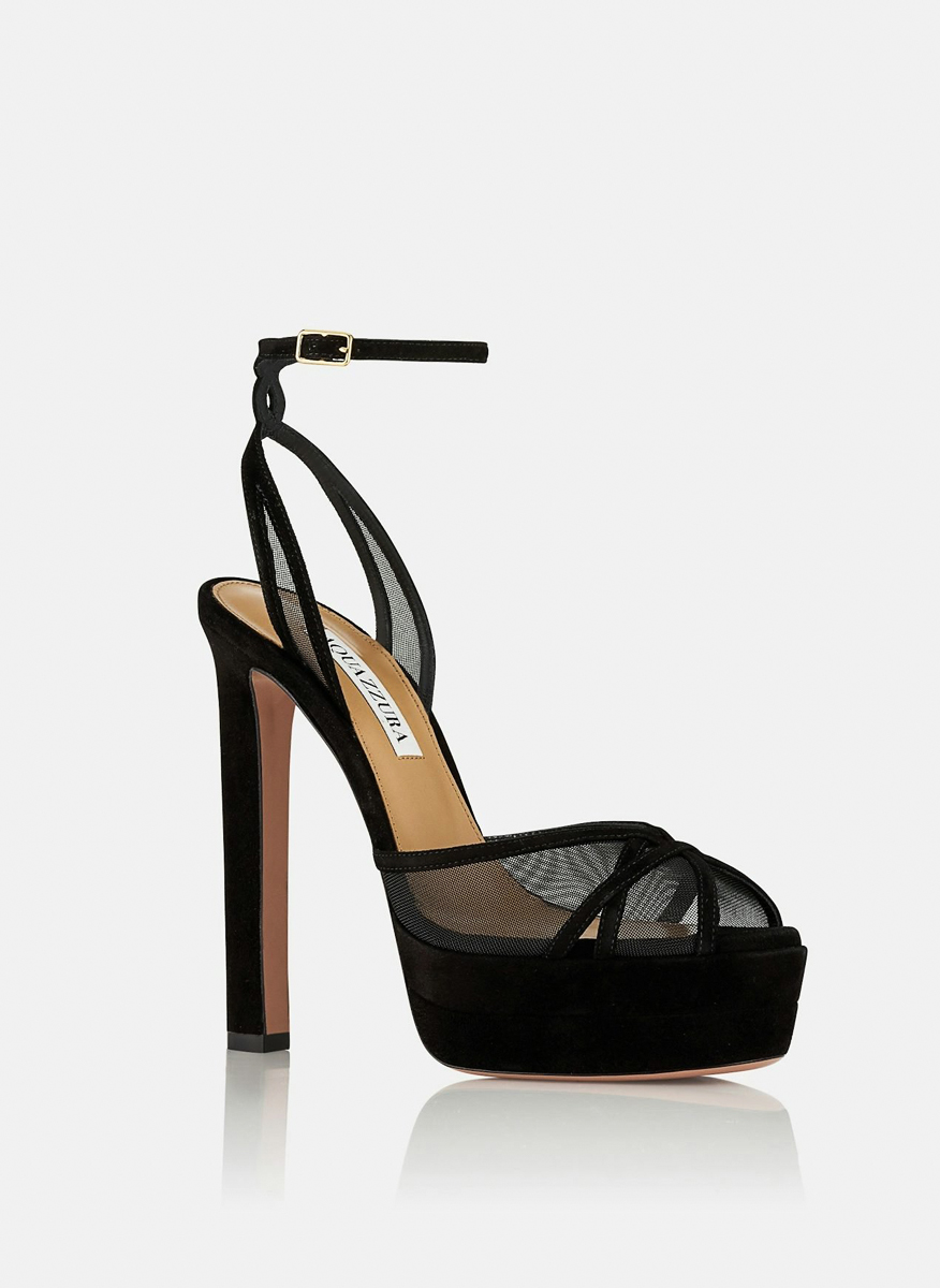 Сандали на ток с мрежа 'Shear Plateau' Aquazzura2