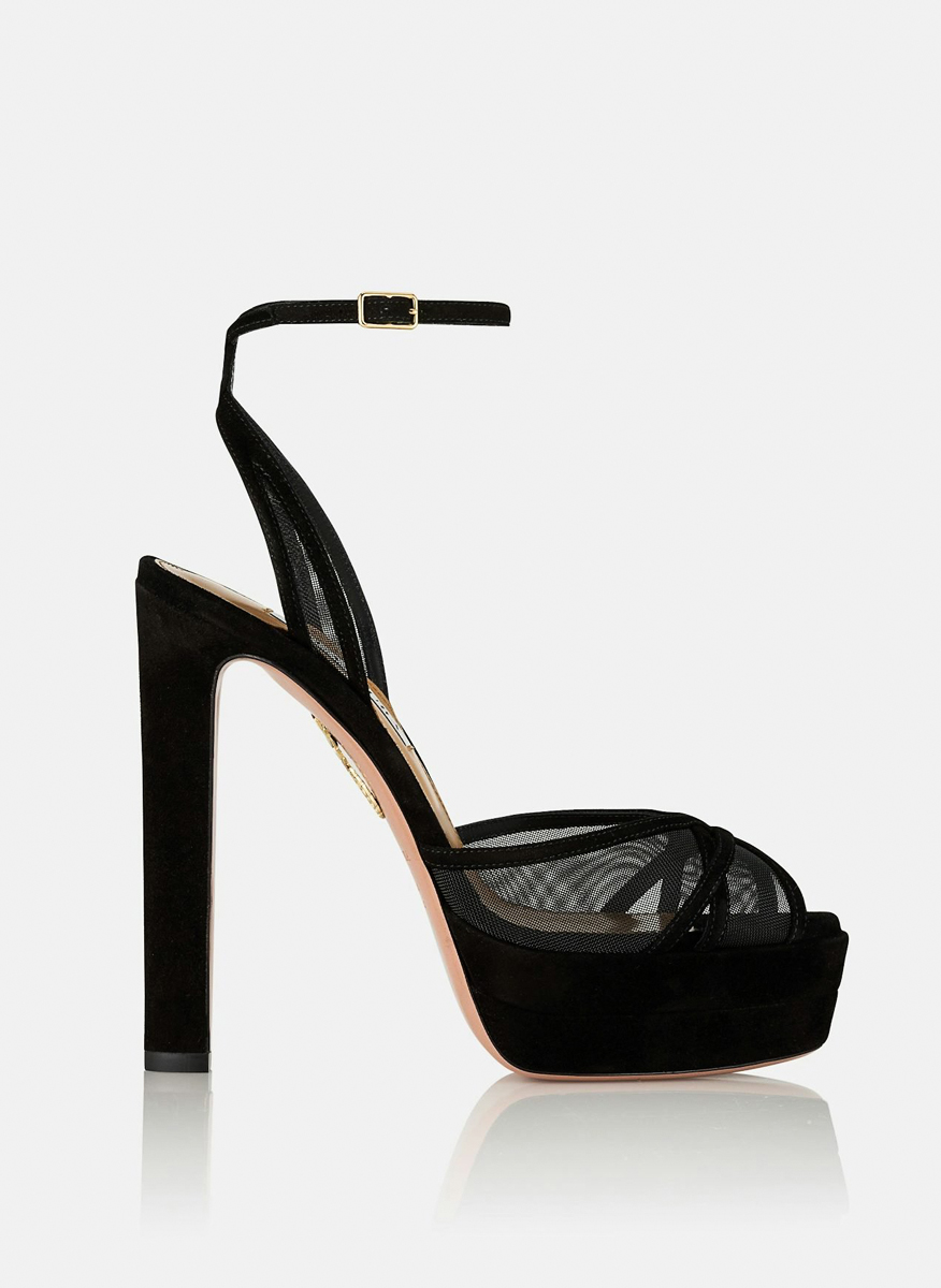 Сандали на ток с мрежа 'Shear Plateau' Aquazzura1