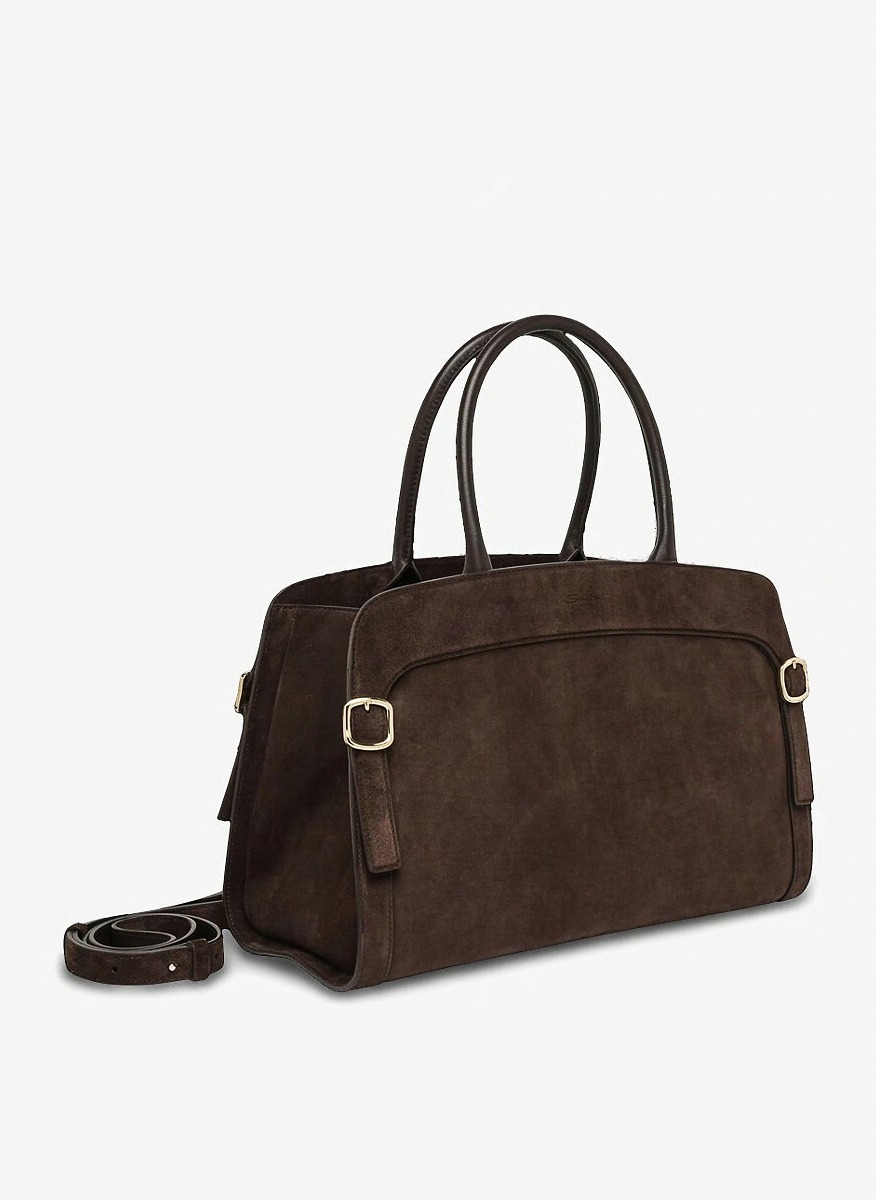 Santoni suede handbag L