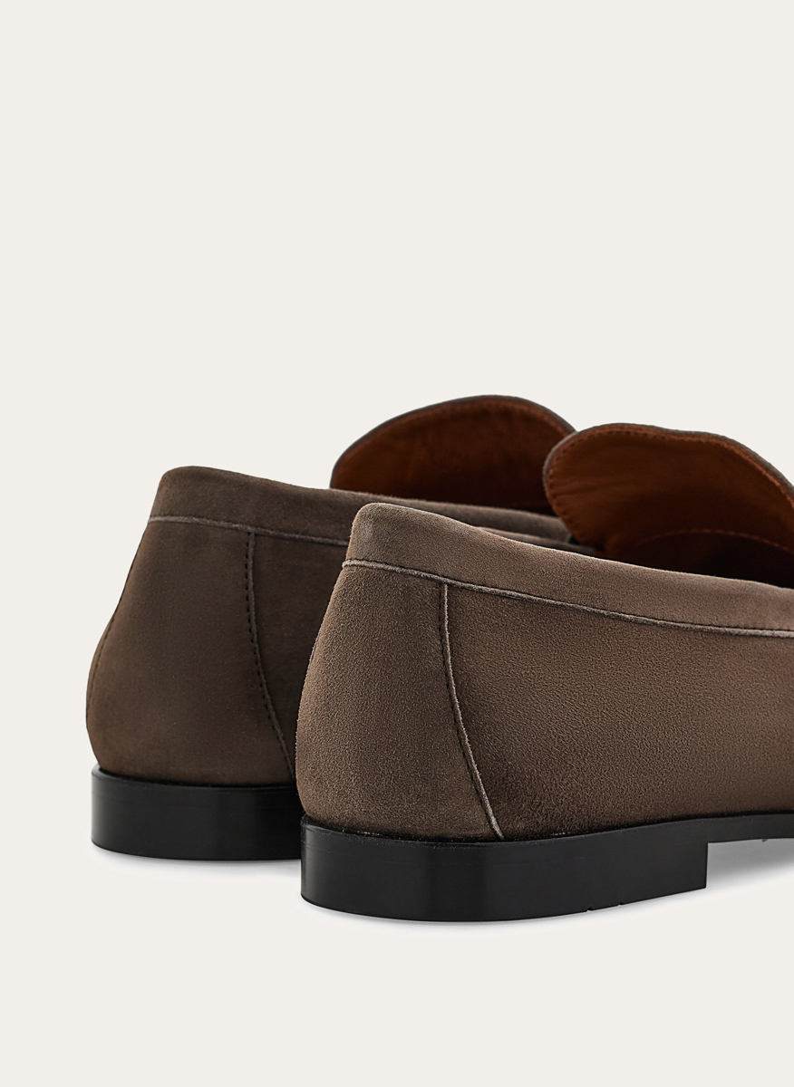 Ferragamo Gancini suede loafer