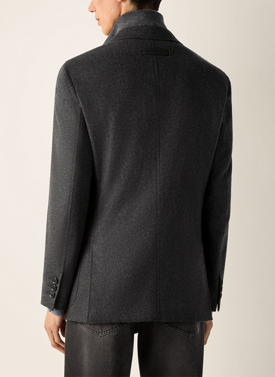 Сако от кашмир с подвижна яка Zegna