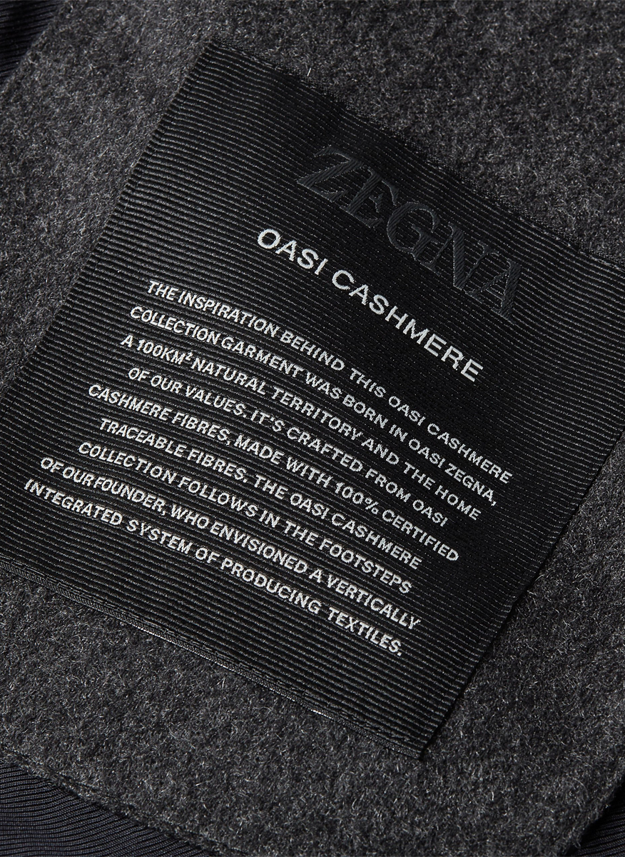 Сако от кашмир с подвижна яка Zegna
