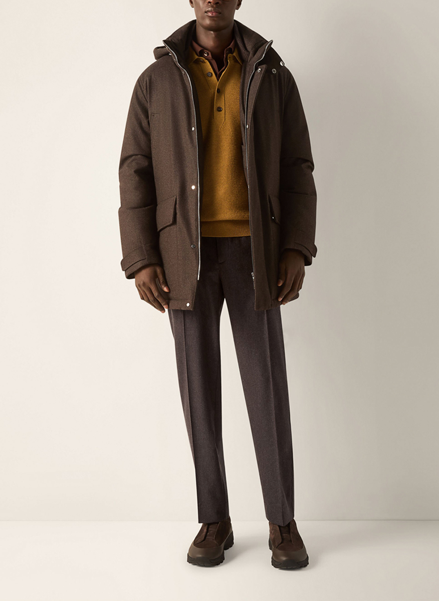Панталон от вълна и коприна Zegna