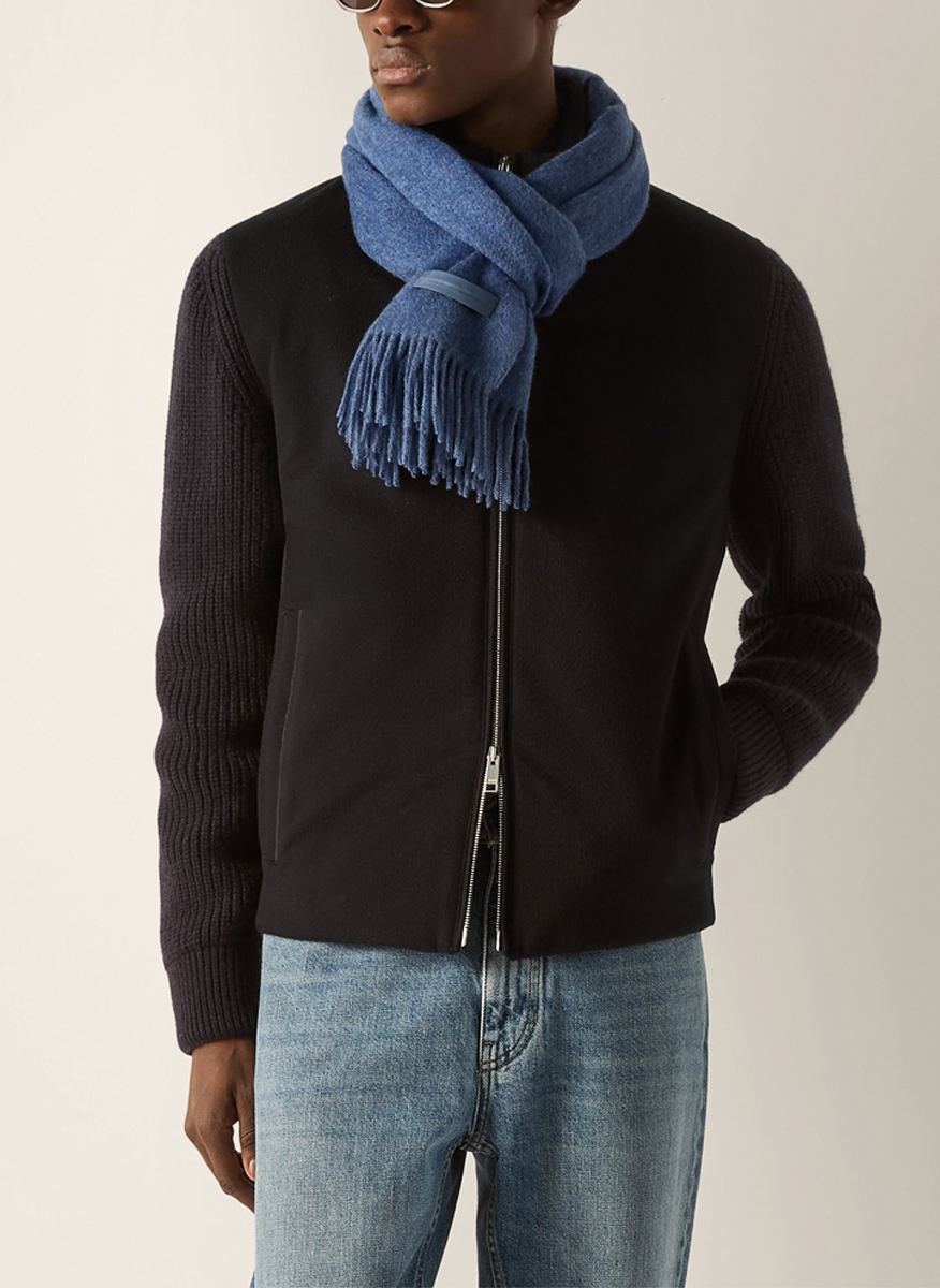 Zegna scarf in pure cashmere