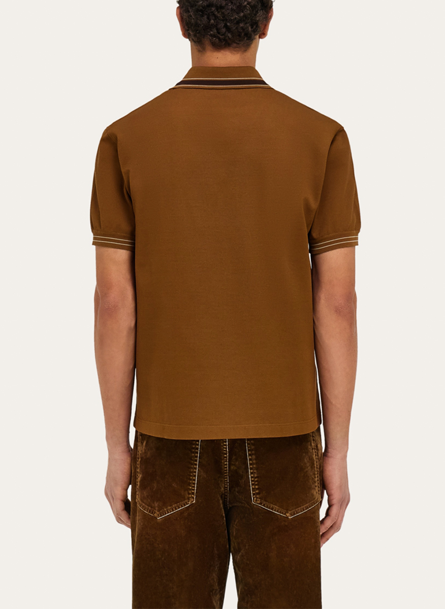 Памучен полошърт Ferragamo