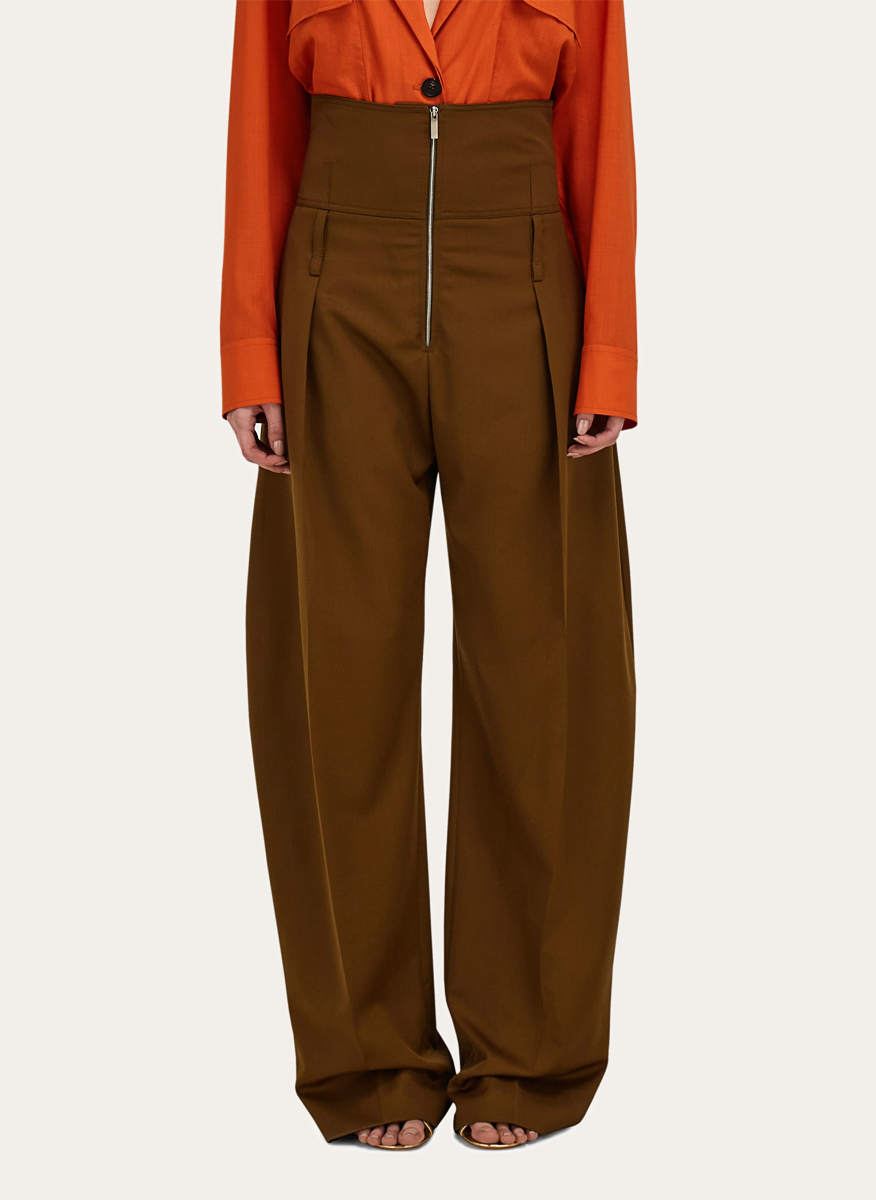 Ferragamo 'Barrel-Leg' Trousers