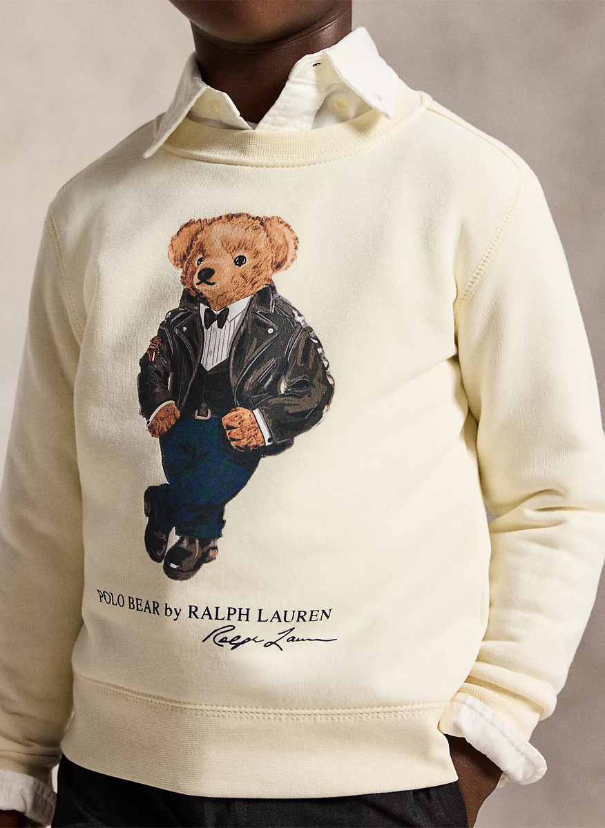 Суитшърт с принт 'Polo Bear' Ralph Lauren Kids 2-7