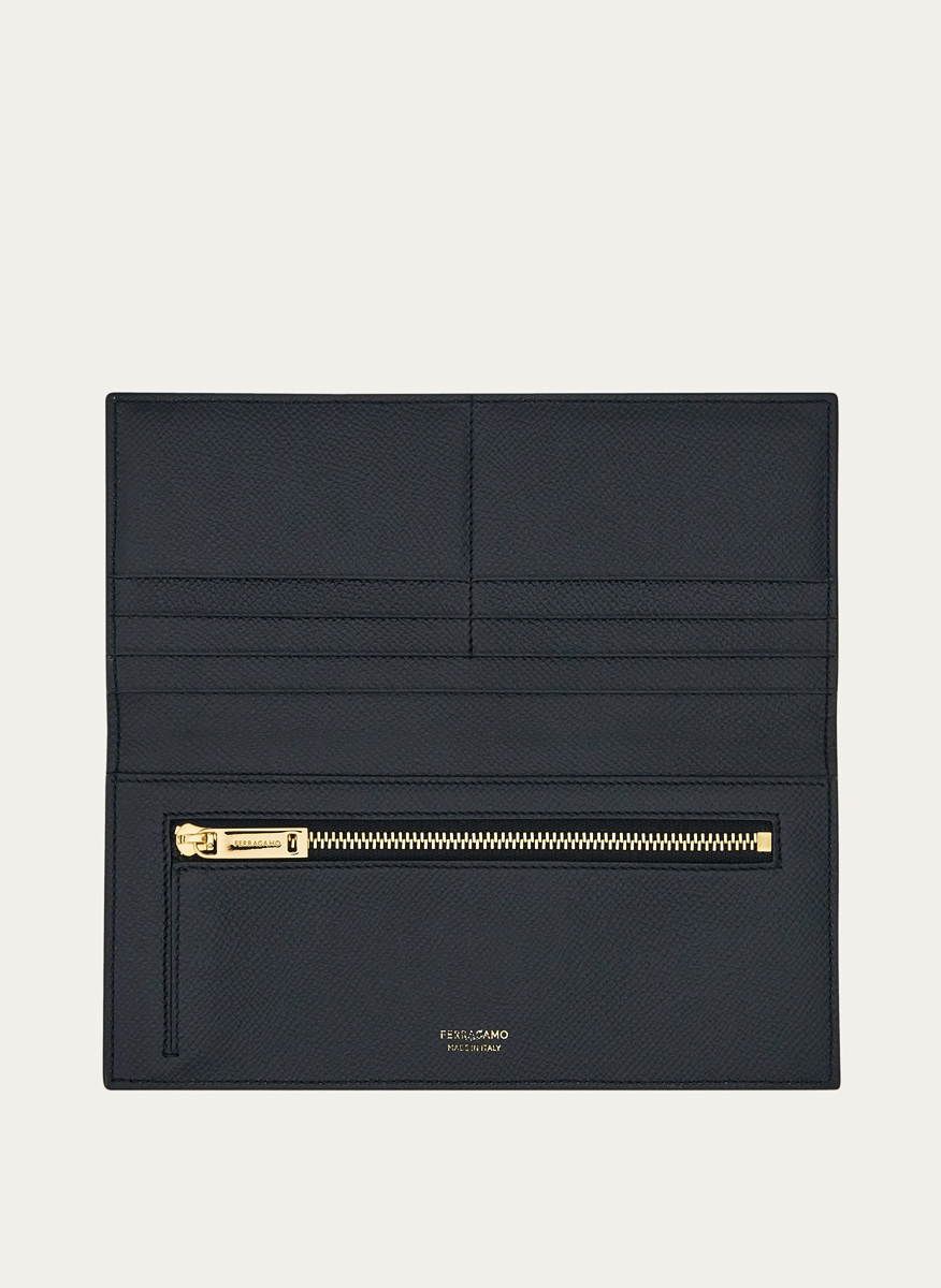 Ferragamo 'Gancini' wallet in genuine leather