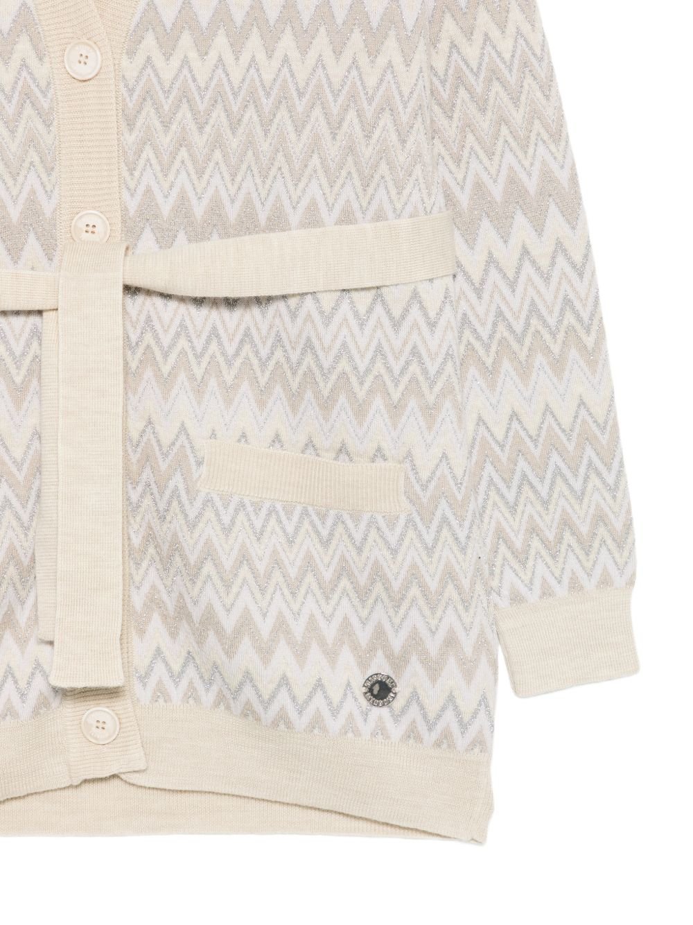 Жилетка от вълна с колан Missoni Kids
