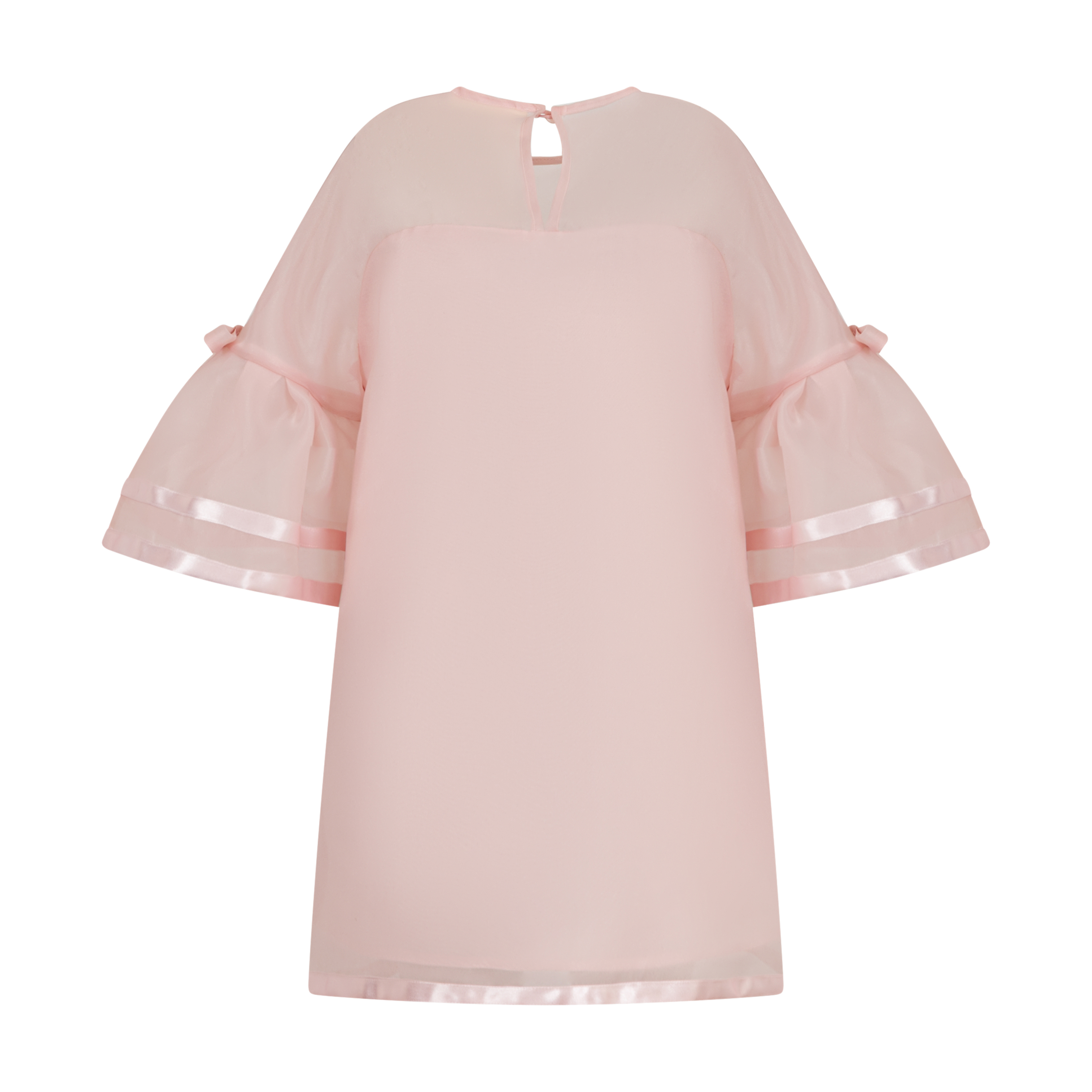 Simonetta dress with satin details