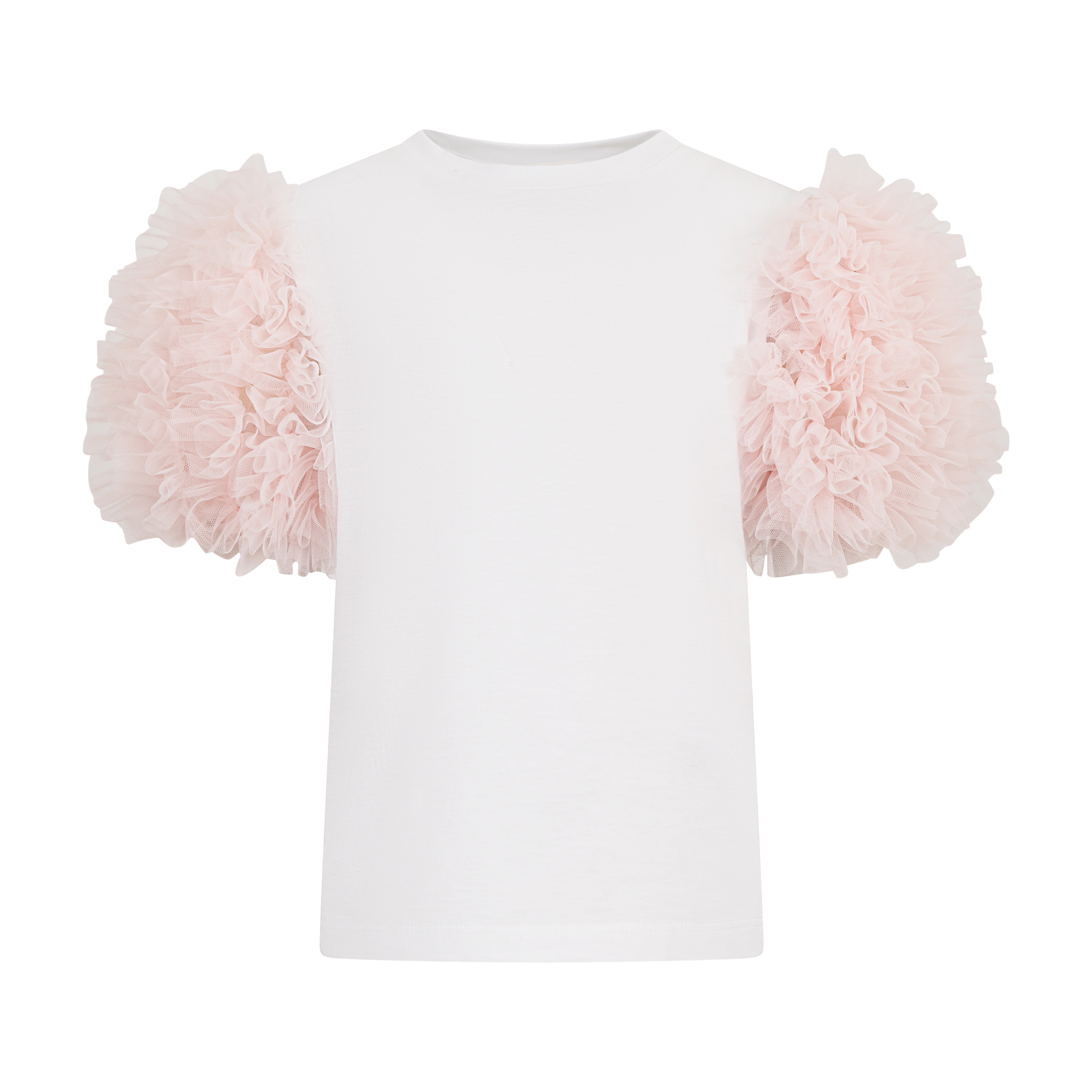 Simonetta T-shirt with ruffled detail