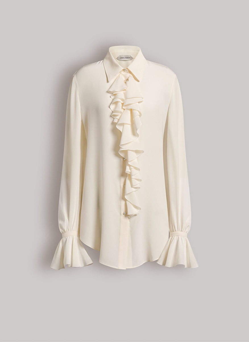 Блуза с коприна 'Romantic touch' Alberta Ferretti