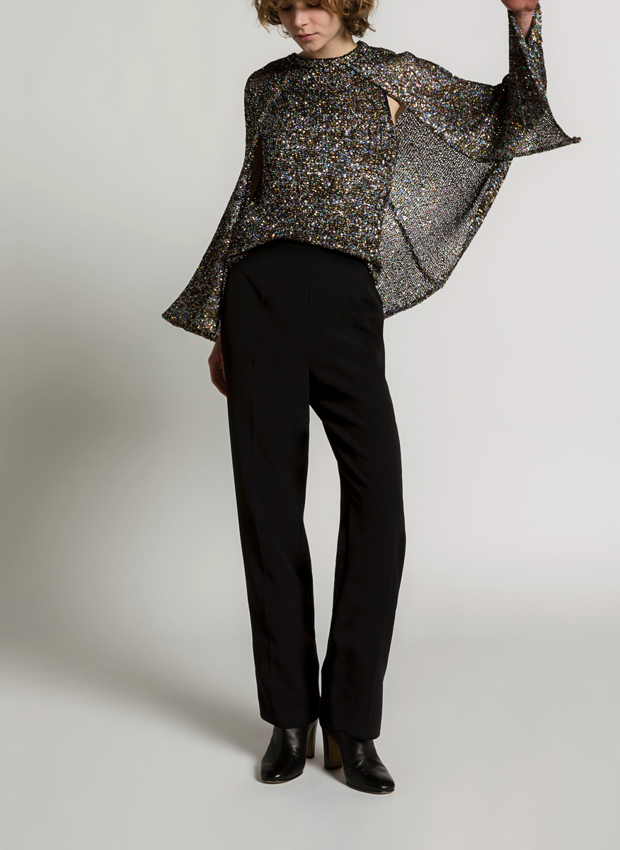 Блуза с пайети 'Cape effect' Alberta Ferretti
