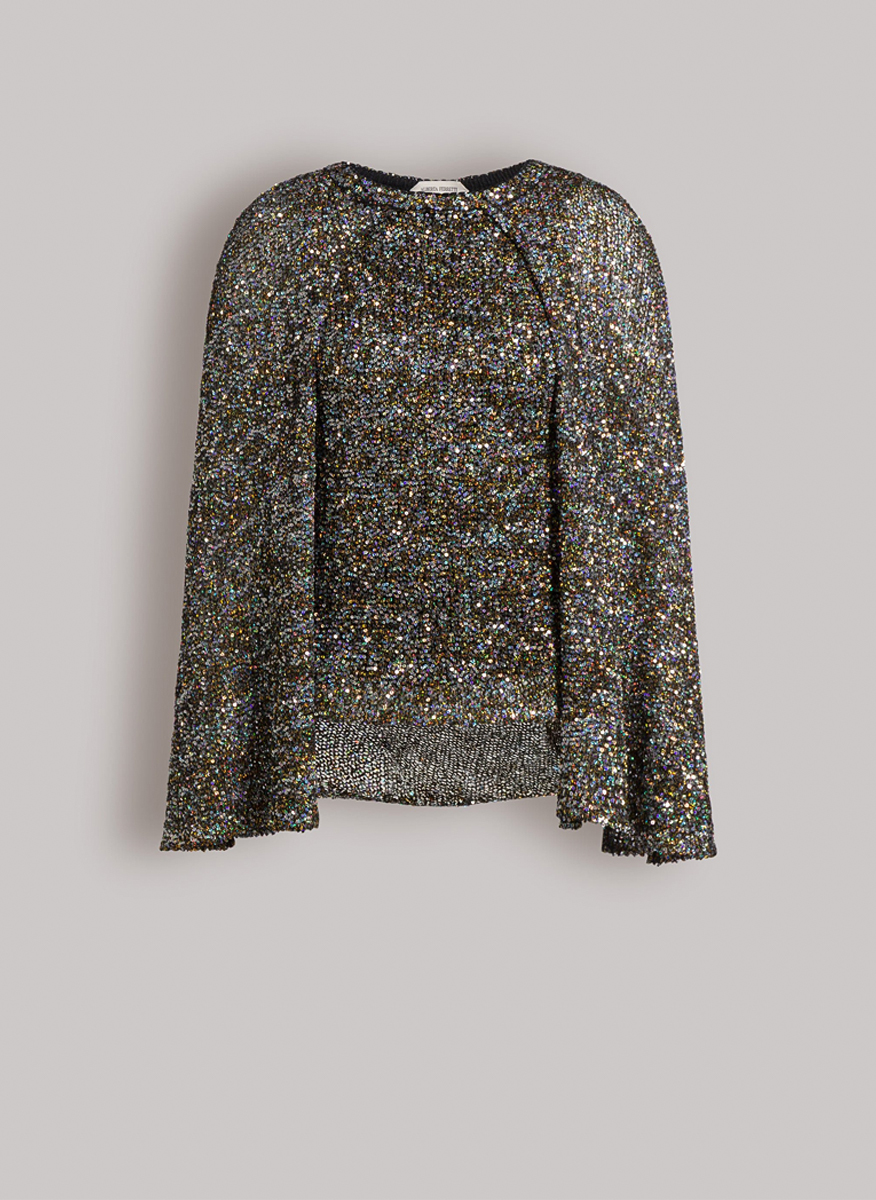 Блуза с пайети 'Cape effect' Alberta Ferretti