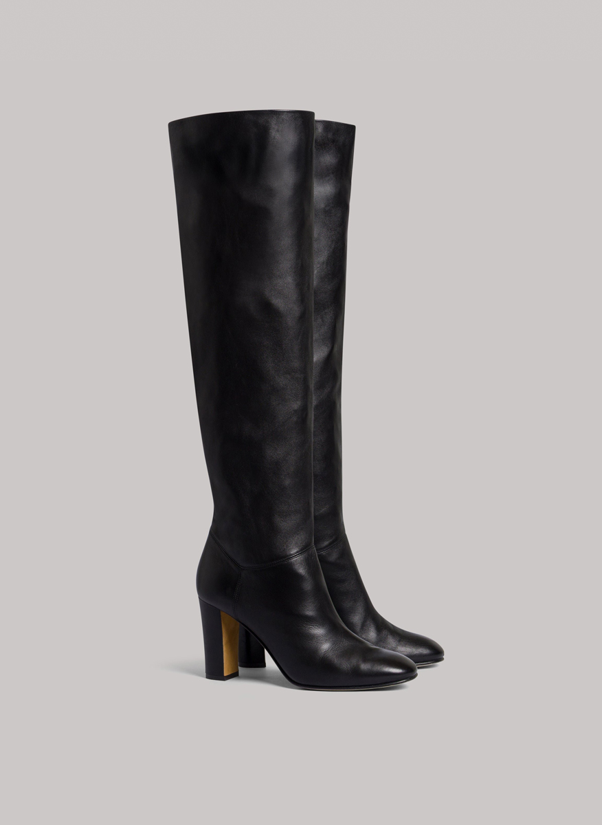 Ботуши от естествена кожа Alberta Ferretti