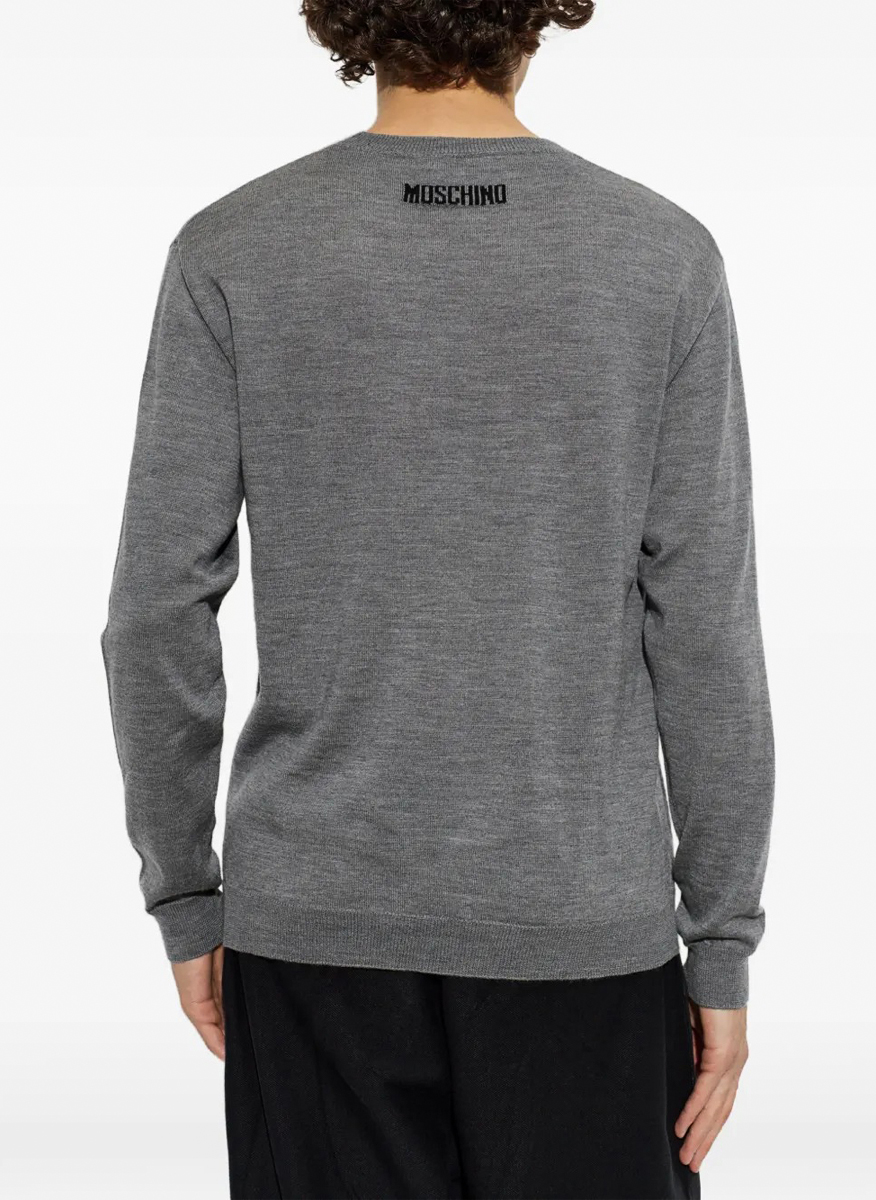 Пуловер от 100% вълна Moschino