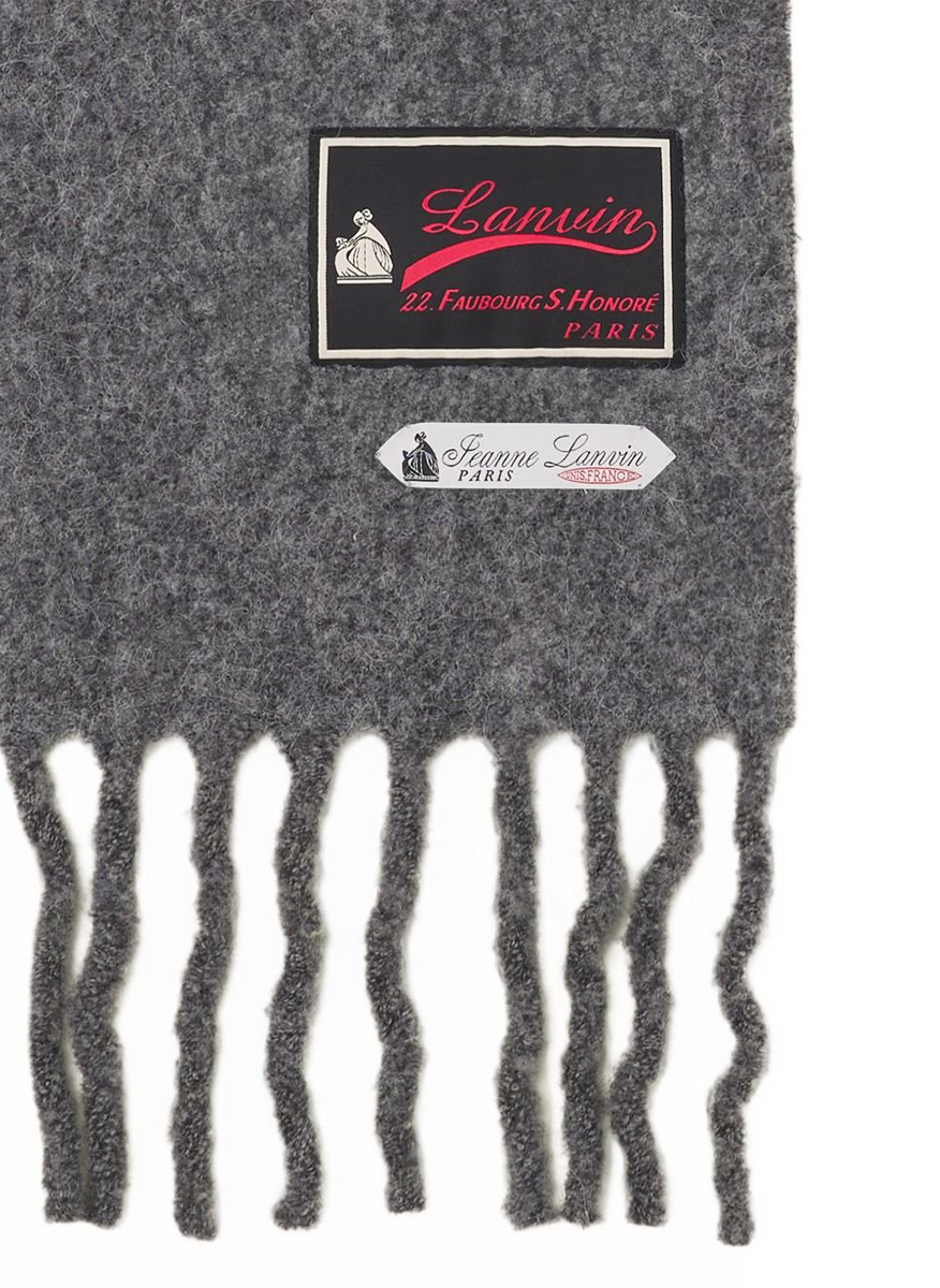 Вълнен шал с лого Lanvin