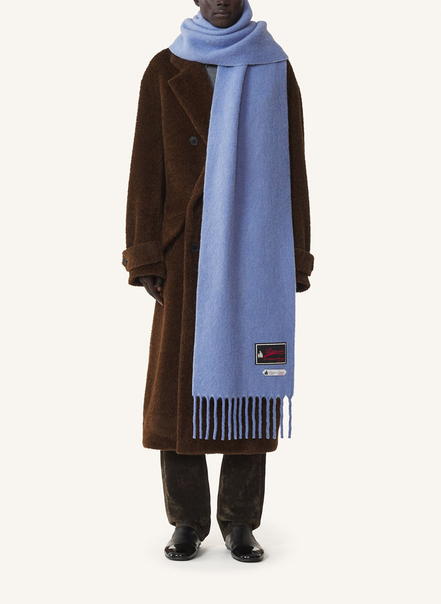 Вълнен шал с лого Lanvin