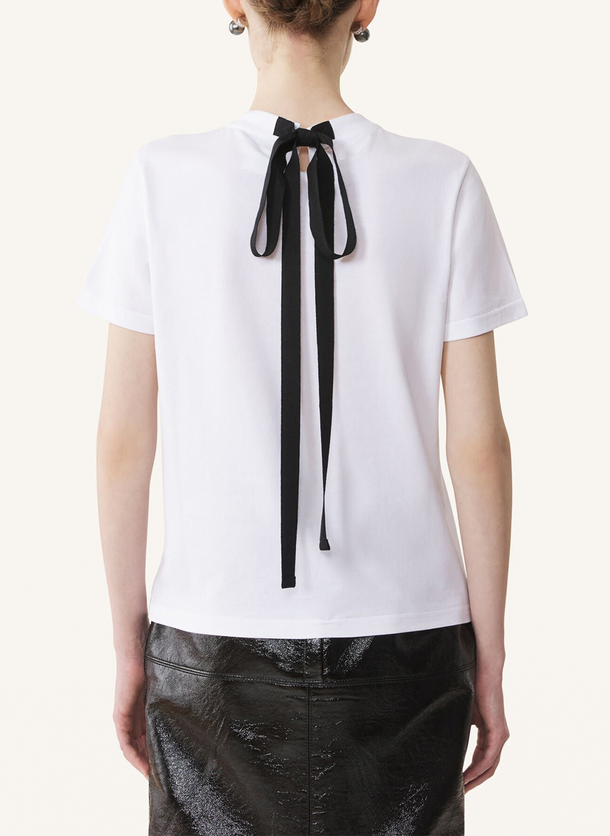 Тишърт с панделка Lanvin